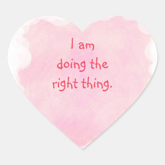 Ik doe het juiste ding bubbels, roze stickers (Voorkant)