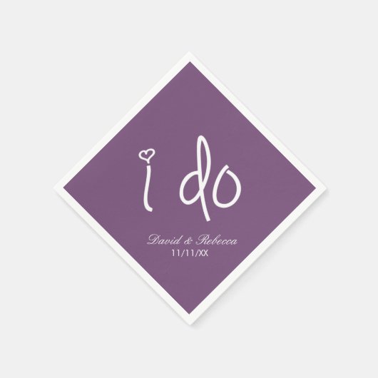 Ik doe het - Lavender Field Servetten (Hoek)