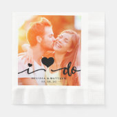 Ik doe het Leuke Servet van het Document van het (Voorkant)