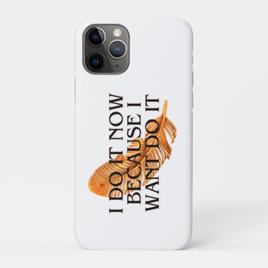 Ik doe het nu omdat ik goud wil motiveren Case-Mate iPhone case (Achterkant)