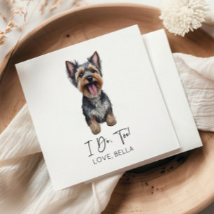 Ik Doe Het Ook! Yorkshire Terrier Yorkie Hond Huwe Servet