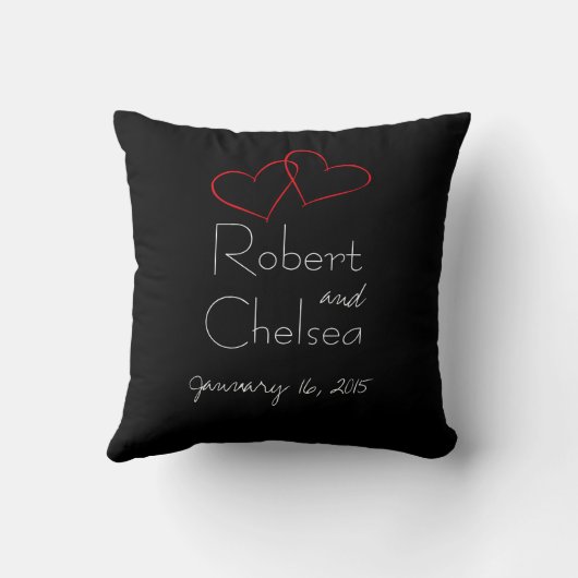 Ik doe het persoonlijke Sierkussen van Paar (Achterkant)