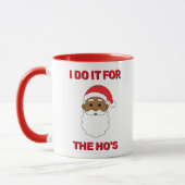 Ik doe het voor de Afrikaanse Amerikaanse Santa Wh Mok (Links)