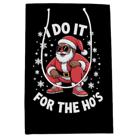 Ik doe het voor de Amerikaanse kerstman Medium Cadeauzakje (Voorkant)