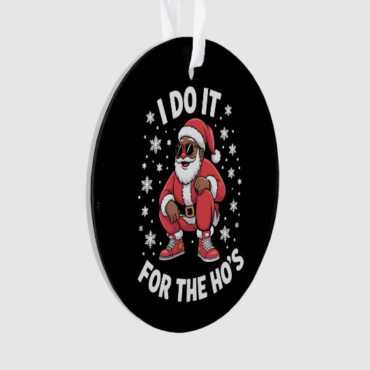 Ik doe het voor de Amerikaanse kerstman Ornament (voorkant)