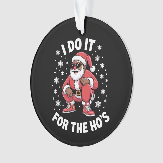 Ik doe het voor de Amerikaanse kerstman Ornament (voorkant)