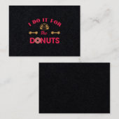 Ik doe het voor de donuts visitekaartje (Voorkant / Achterkant)