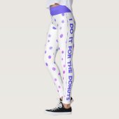 Ik doe het voor de donuts white met kleurrijke sti leggings (Links)