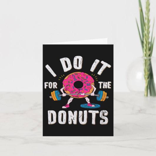 Ik doe het voor de donuts workout kaart (Voorkant)