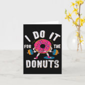 Ik doe het voor de donuts workout kaart (Gele Bloem)