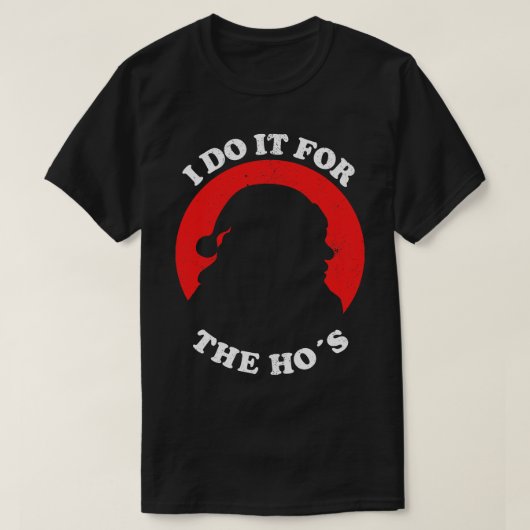 Ik doe het voor de grappige kerst t-shirt (Design voorkant)