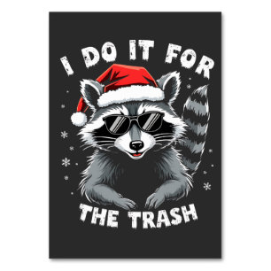 Ik doe het voor de grappige Kerstmis Wasbeer Kaart
