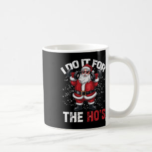 Ik doe het voor de grappigste kerstman lift koffiemok