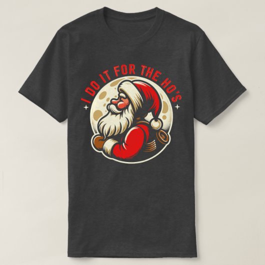 Ik doe het voor de grappigste kerstman t-shirt (Design voorkant)