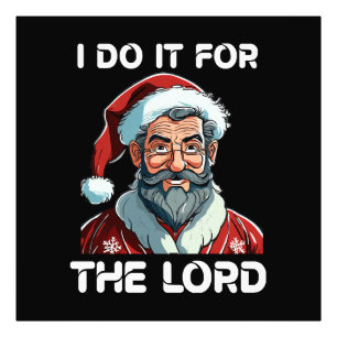 Ik doe het voor de Heer Kerstcadeau voor christene Foto Afdruk