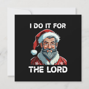Ik doe het voor de Heer Kerstcadeau voor christene Kaart