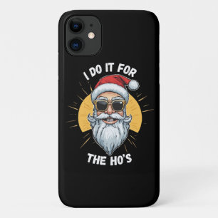 Ik doe het voor de Ho s Funny kerst santa Case-Mate iPhone Case