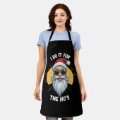Ik doe het voor de Ho s Funny kerst santa Schort (Gedragen)