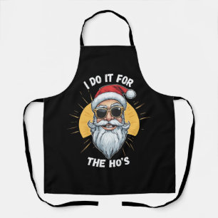 Ik doe het voor de Ho s Funny kerst santa Schort