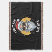 Ik doe het voor de Ho s Grappige kerst santa Deken (Voorkant Verticaal)