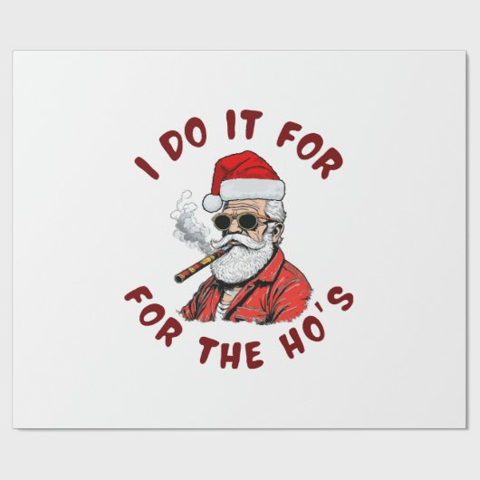 Ik doe het voor de hoeren cadeaupapier (Vlak)