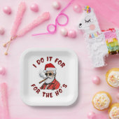 Ik doe het voor de hoeren papieren bordje (Feest)