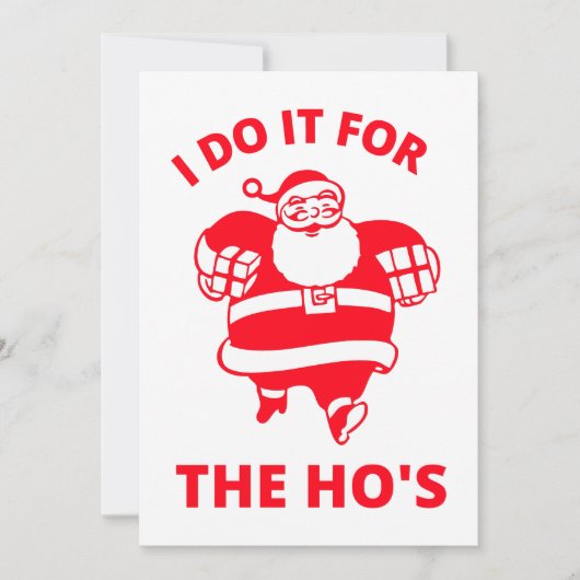 Ik doe het voor de Hos Feestdagenkaart (Voorkant)
