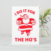 Ik doe het voor de Hos Feestdagenkaart (Staand voorkant)