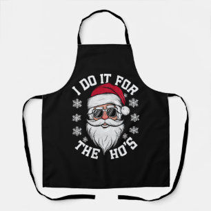 Ik doe het voor de Hos Funny Santa lelijke kerst Schort