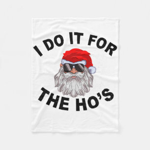 Ik doe het voor de Hos Funny Summer Santa Kerstmis Fleece Deken