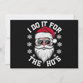 Ik doe het voor de Hos Grappige kerstman lelijk ke Feestdagenkaart (Voorkant)