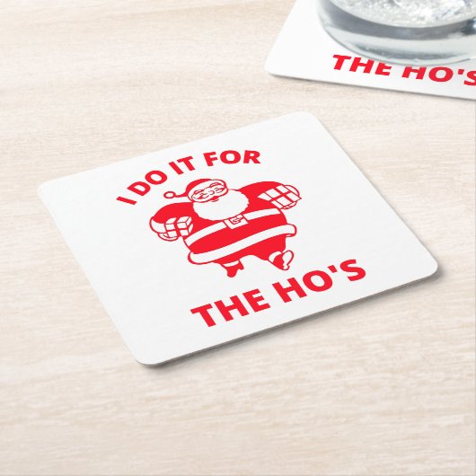 Ik doe het voor de Hos Kartonnen Onderzetters (Schuin)