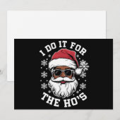 Ik doe het voor de Hos Kerstmis Afrikaanse Kerstma Feestdagenkaart (Voorkant / Achterkant)