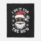 Ik doe het voor de Hos Kerstmis Afrikaanse Kerstma Fleece Deken (Voorkant)