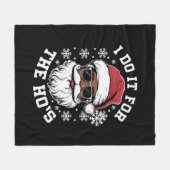 Ik doe het voor de Hos Kerstmis Afrikaanse Kerstma Fleece Deken (Voorkant (Horizontaal))