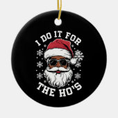 Ik doe het voor de Hos Kerstmis Afrikaanse Kerstma Keramisch Ornament (Voorkant)