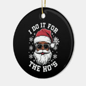 Ik doe het voor de Hos Kerstmis Afrikaanse Kerstma Keramisch Ornament (Links)