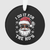Ik doe het voor de Hos Kerstmis Afrikaanse Kerstma Ornament (voorkant)