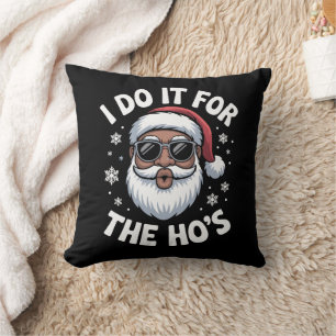 Ik doe het voor de Hos Kerstmis Afro-Amerikaans Kussen
