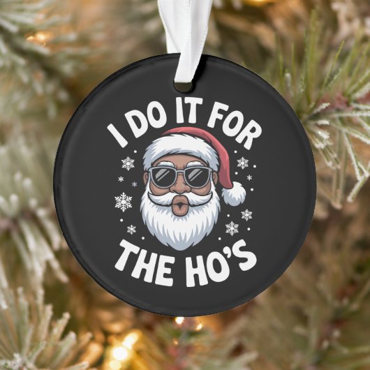 Ik doe het voor de Hos Kerstmis Afro-Amerikaans  Ornament (Boom)
