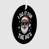 Ik doe het voor de Hos Kerstmis Afro-Amerikaans  Ornament (voorkant)