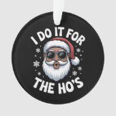 Ik doe het voor de Hos Kerstmis Afro-Amerikaans  Ornament (voorkant)
