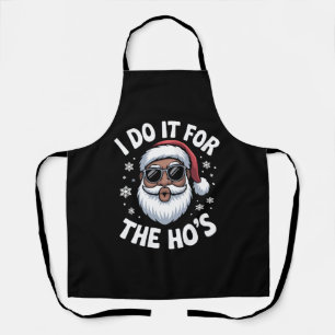Ik doe het voor de Hos Kerstmis Afro-Amerikaans Schort