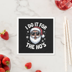 Ik doe het voor de Hos Kerstmis Afro-Amerikaans  Servet