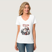 Ik doe het voor de Ho's, Retro Santa T-shirt (Voorkant volledig)