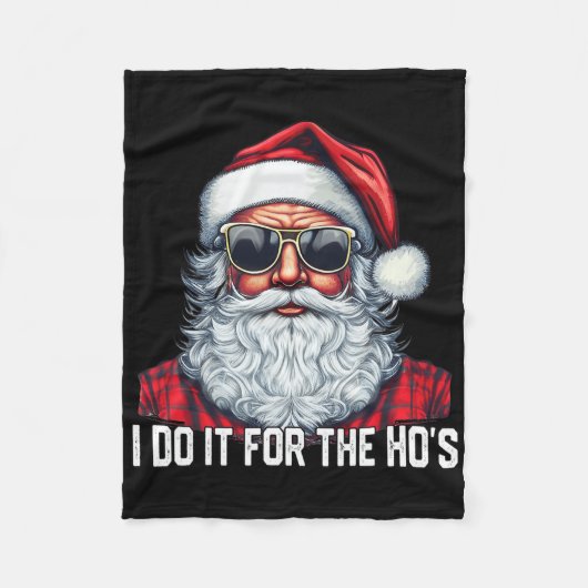 Ik doe het voor de Ho's Sinterklaas Kerstmis Fleece Deken (Voorkant)