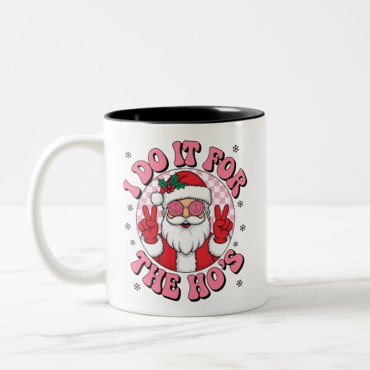 Ik doe het voor de hos tweekleurige koffiemok (Links)