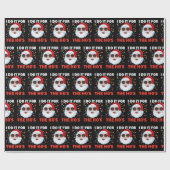 Ik doe het voor de kerstman van de Ho. Cadeaupapier (Vlak)