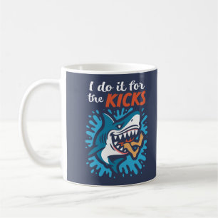Ik doe het voor de kicks Haai Koffiemok