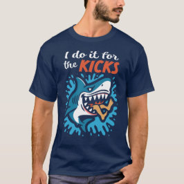 Ik doe het voor de kicks Haai T-shirt
